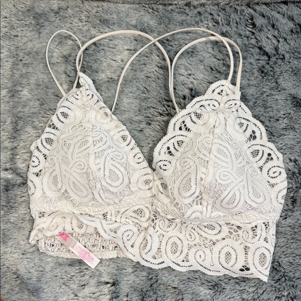 Victoria's Secret Lace Bralette - Cream.